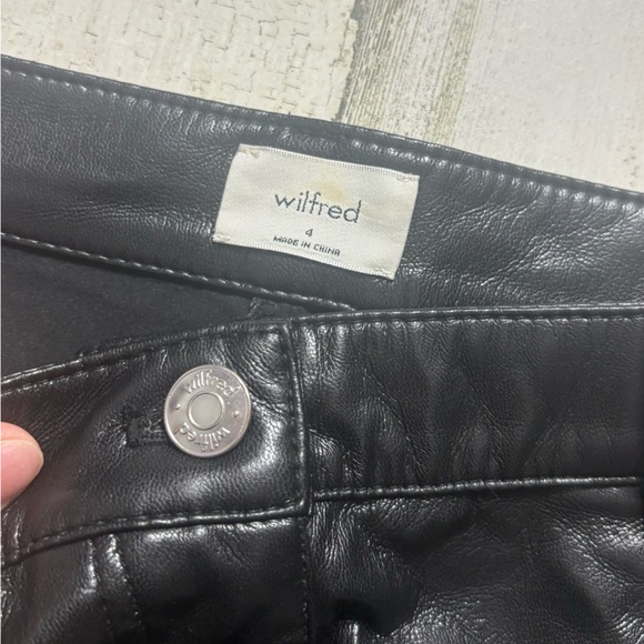 Wilfred Melina Super High-Rise Fuax leather Pant Size 4 - Picture 4 of 8
